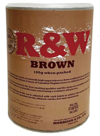 RAW・オーガニック・ブラウン・シャグ（100ｇ・ペーパー缶）