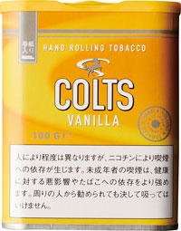 コルツ・バニラ＿100ｇ（缶）＿日本たばこ・外国たばこ・シガー（葉巻）・パイプの各種類を豊富な銘柄で販売・通販します。初心者の方にも吸い方などイラスト付きで説明・解説